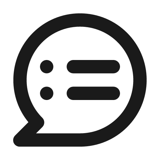 Comment notes icon, solid style, from Unicons