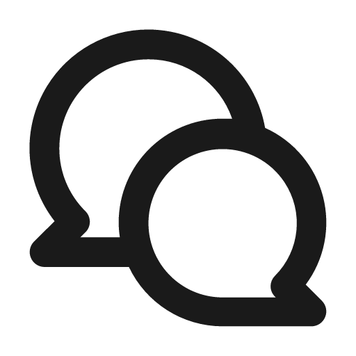 Comments icon, solid style, from Unicons