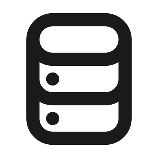 Database alt icon, solid style, from Unicons