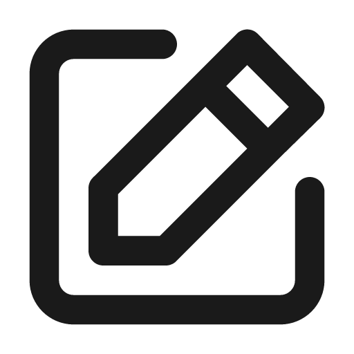 Edit icon, solid style, from Unicons