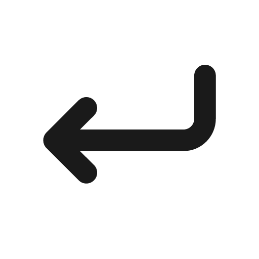 Enter icon, solid style, from Unicons