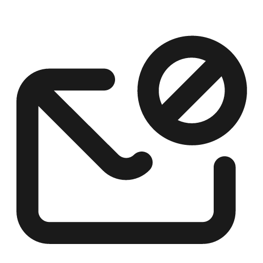 Envelope block icon, solid style, from Unicons
