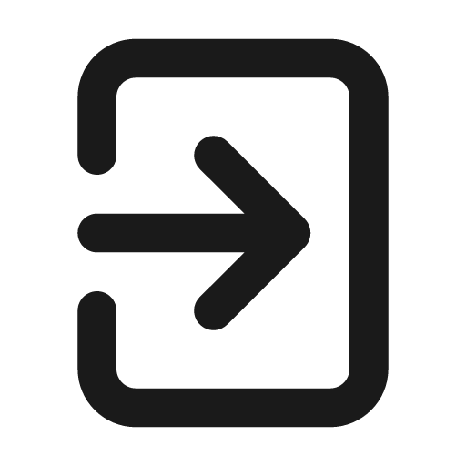 Exit icon, solid style, from Unicons