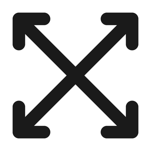 Expand arrows icon, solid style, from Unicons