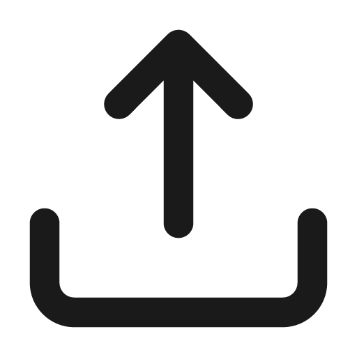Export icon, solid style, from Unicons