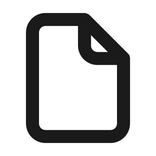 File blank icon, solid style, from Unicons