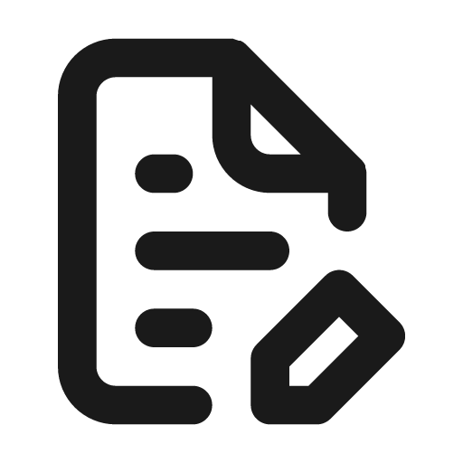File edit alt icon, solid style, from Unicons
