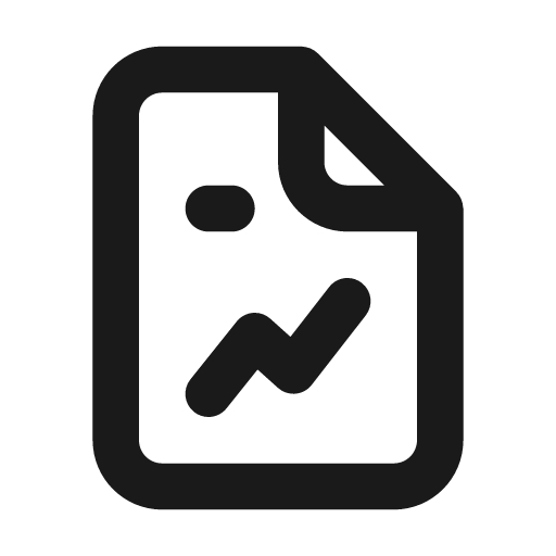 File graph icon, solid style, from Unicons