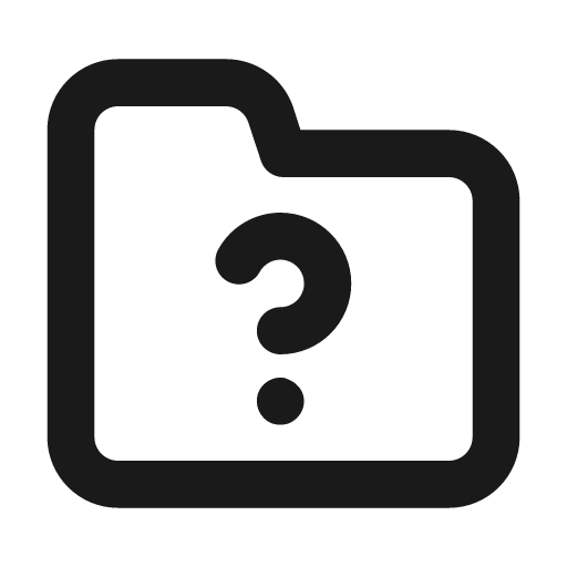 Folder question icon, solid style, from Unicons