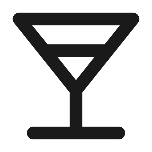 Glass martini alt icon, solid style, from Unicons
