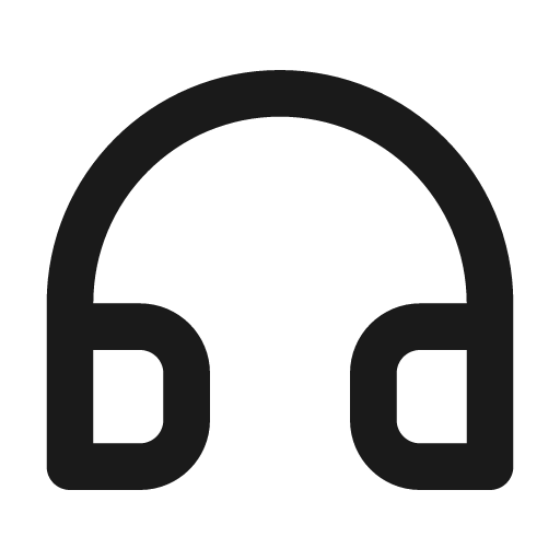Headphones icon, solid style, from Unicons