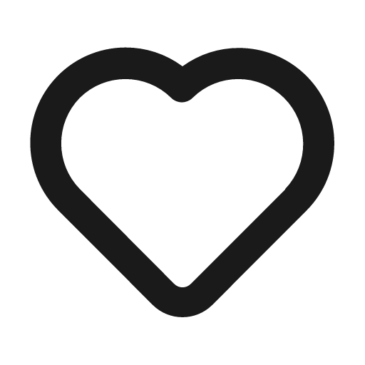 Heart icon, solid style, from Unicons