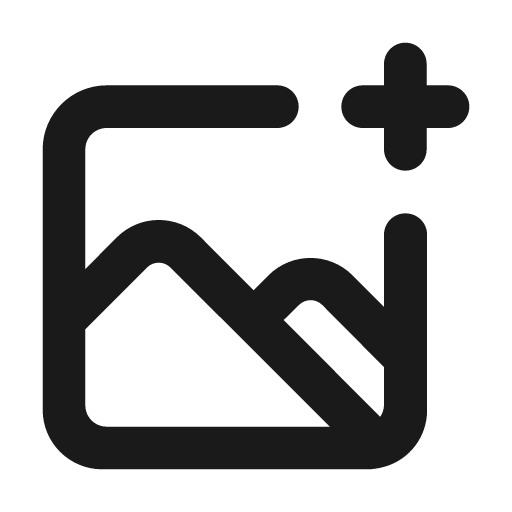 Image plus icon, solid style, from Unicons
