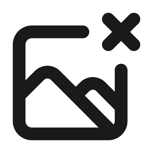 Image times icon, solid style, from Unicons