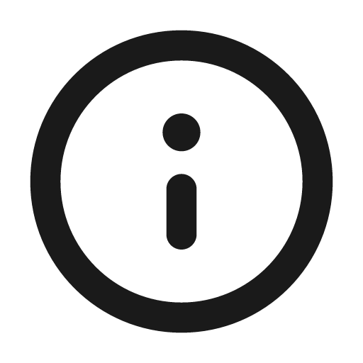 Info circle icon, solid style, from Unicons