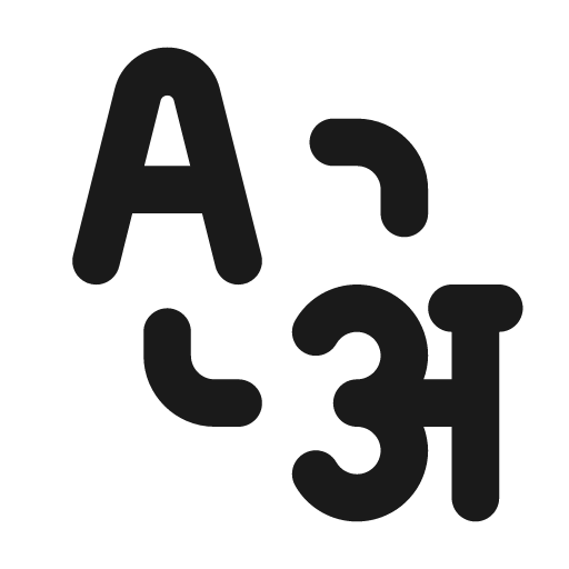 Language icon, solid style, from Unicons