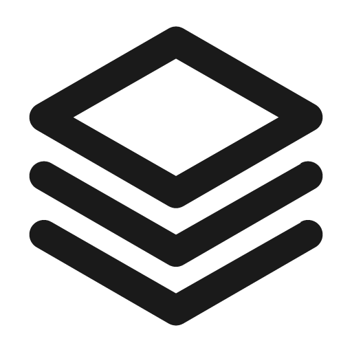 Layer group icon, solid style, from Unicons