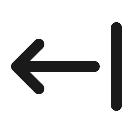 Left arrow from left icon, solid style, from Unicons
