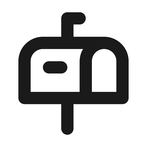 Mailbox icon, solid style, from Unicons