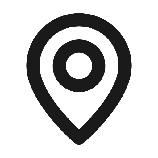 Map marker icon, solid style, from Unicons