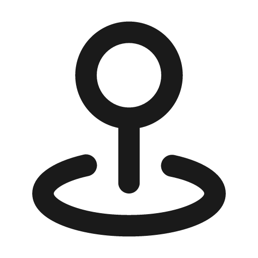 Map pin alt icon, solid style, from Unicons