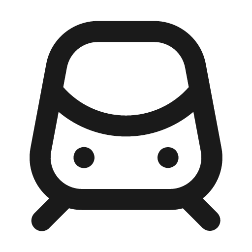 Metro icon, solid style, from Unicons