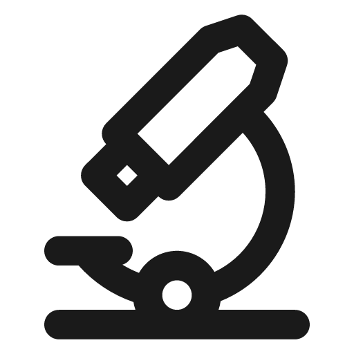 Microscope icon, solid style, from Unicons