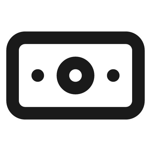 Money bill icon, solid style, from Unicons