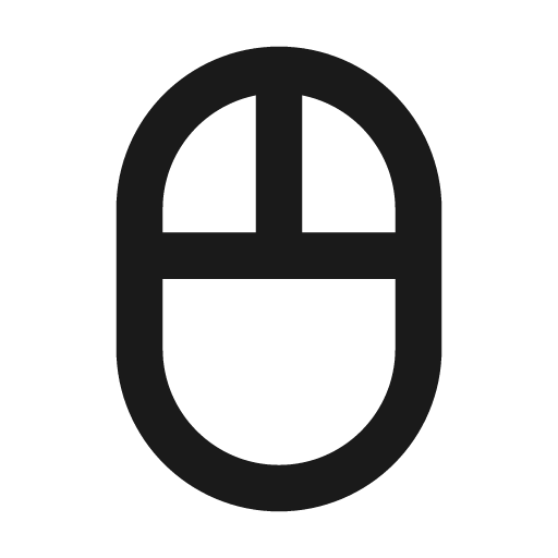 Mouse icon, solid style, from Unicons