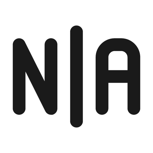 N a icon, solid style, from Unicons