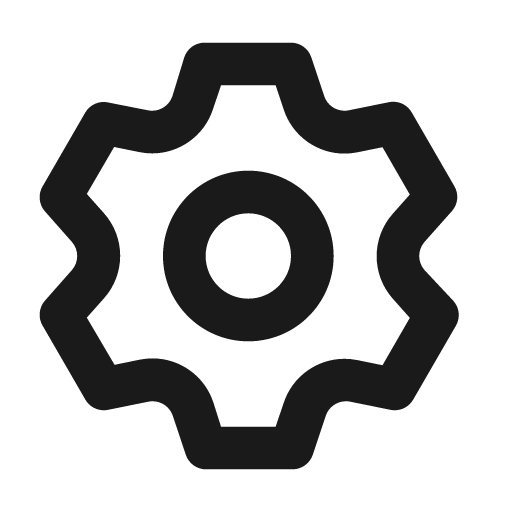 Setting icon, solid style, from Unicons