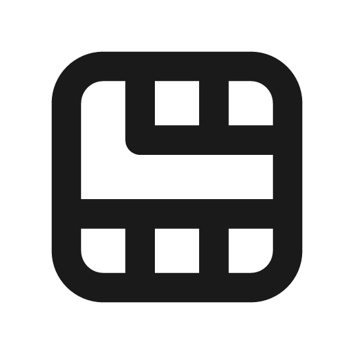 Sim card icon, solid style, from Unicons