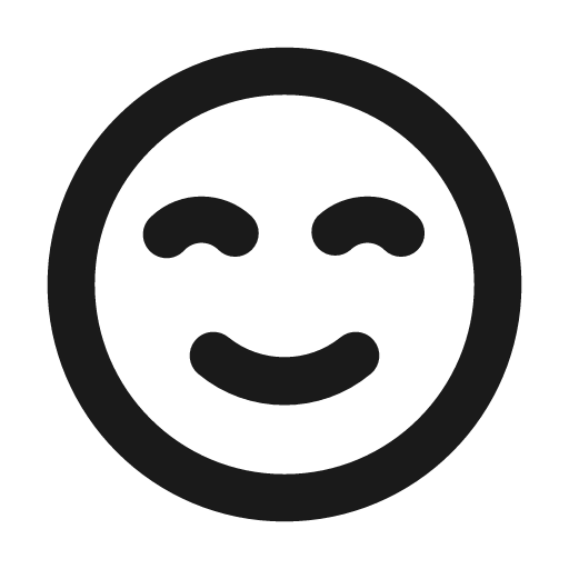 Smile beam icon, solid style, from Unicons