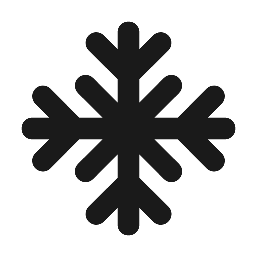 Snow flake icon, solid style, from Unicons