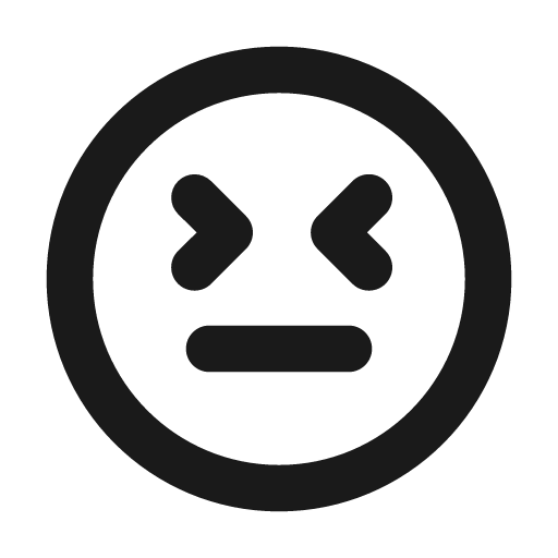 Squint icon, solid style, from Unicons