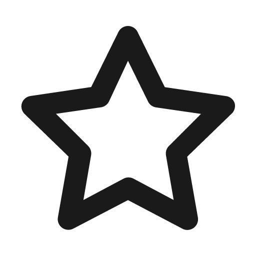 Star icon, solid style, from Unicons