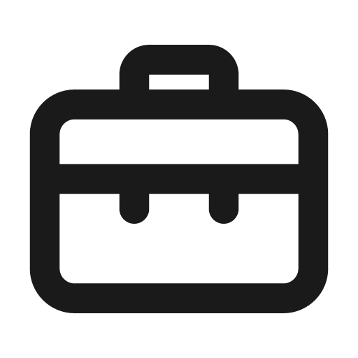 Suitcase alt icon, solid style, from Unicons