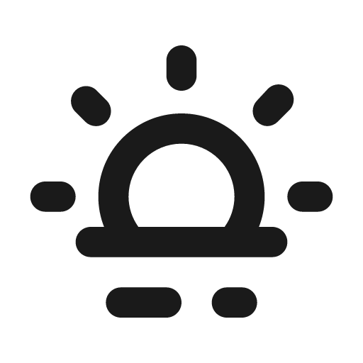 Sunset icon, solid style, from Unicons