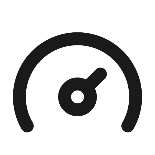 Tachometer fast alt icon, solid style, from Unicons