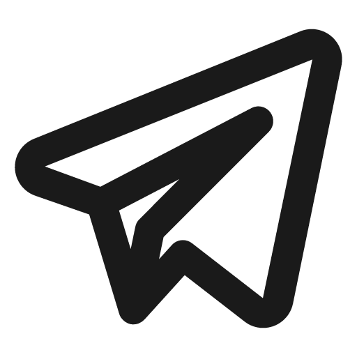 Telegram alt icon, solid style, from Unicons