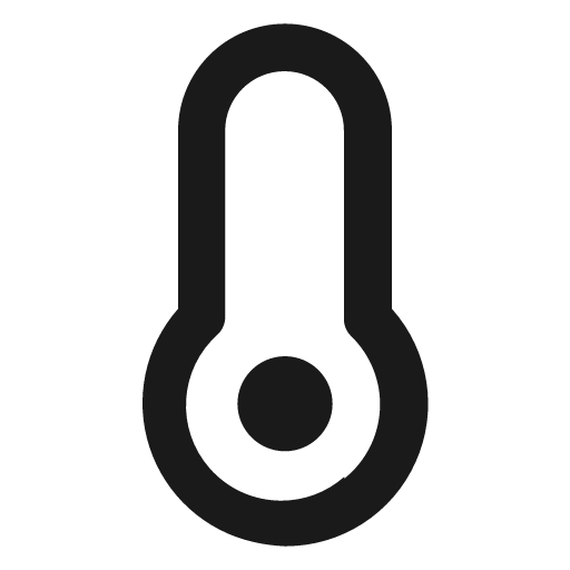 Temperature empty icon, solid style, from Unicons