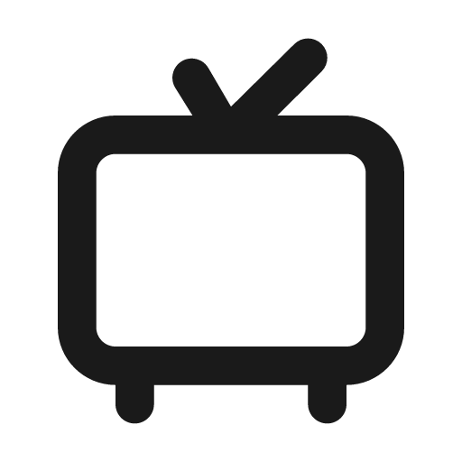 Tv retro icon, solid style, from Unicons