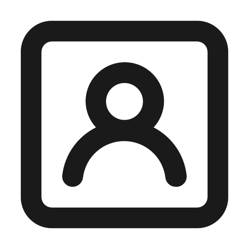 User square icon, solid style, from Unicons