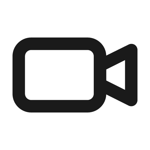 Video icon, solid style, from Unicons