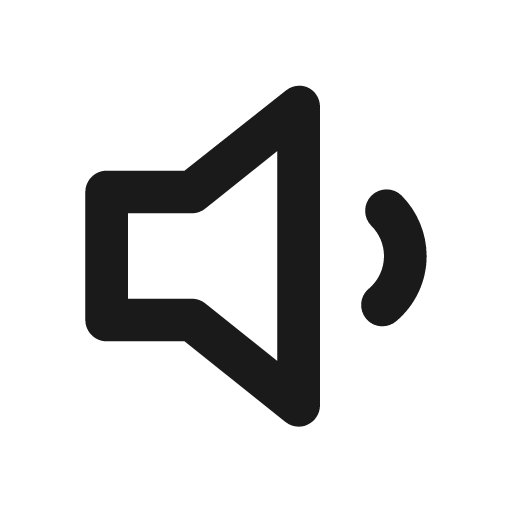 Volume down icon, solid style, from Unicons