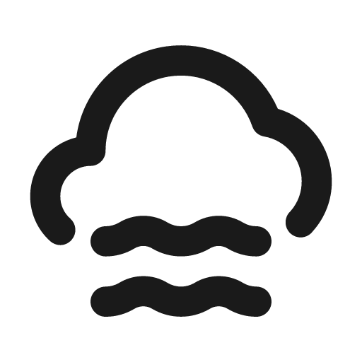 Windy icon, solid style, from Unicons