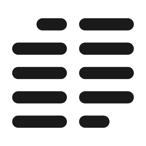 Align alt icon, solid style, from Unicons Monochrome