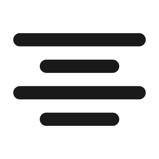Align center icon, solid style, from Unicons Monochrome