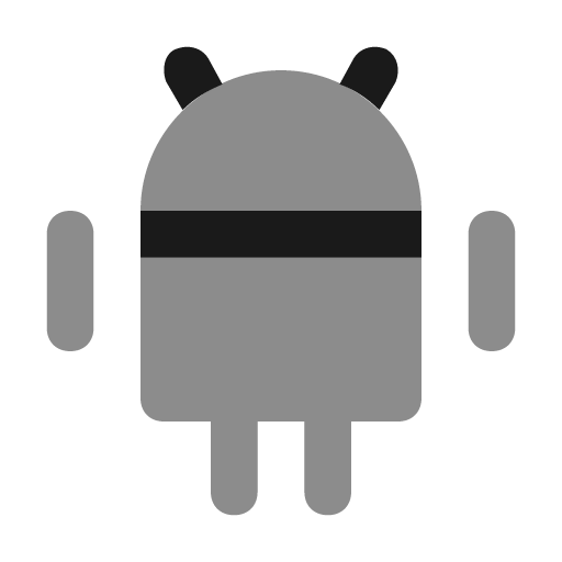 Android alt icon, solid style, from Unicons Monochrome