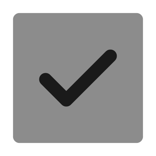 Check square icon, solid style, from Unicons Monochrome